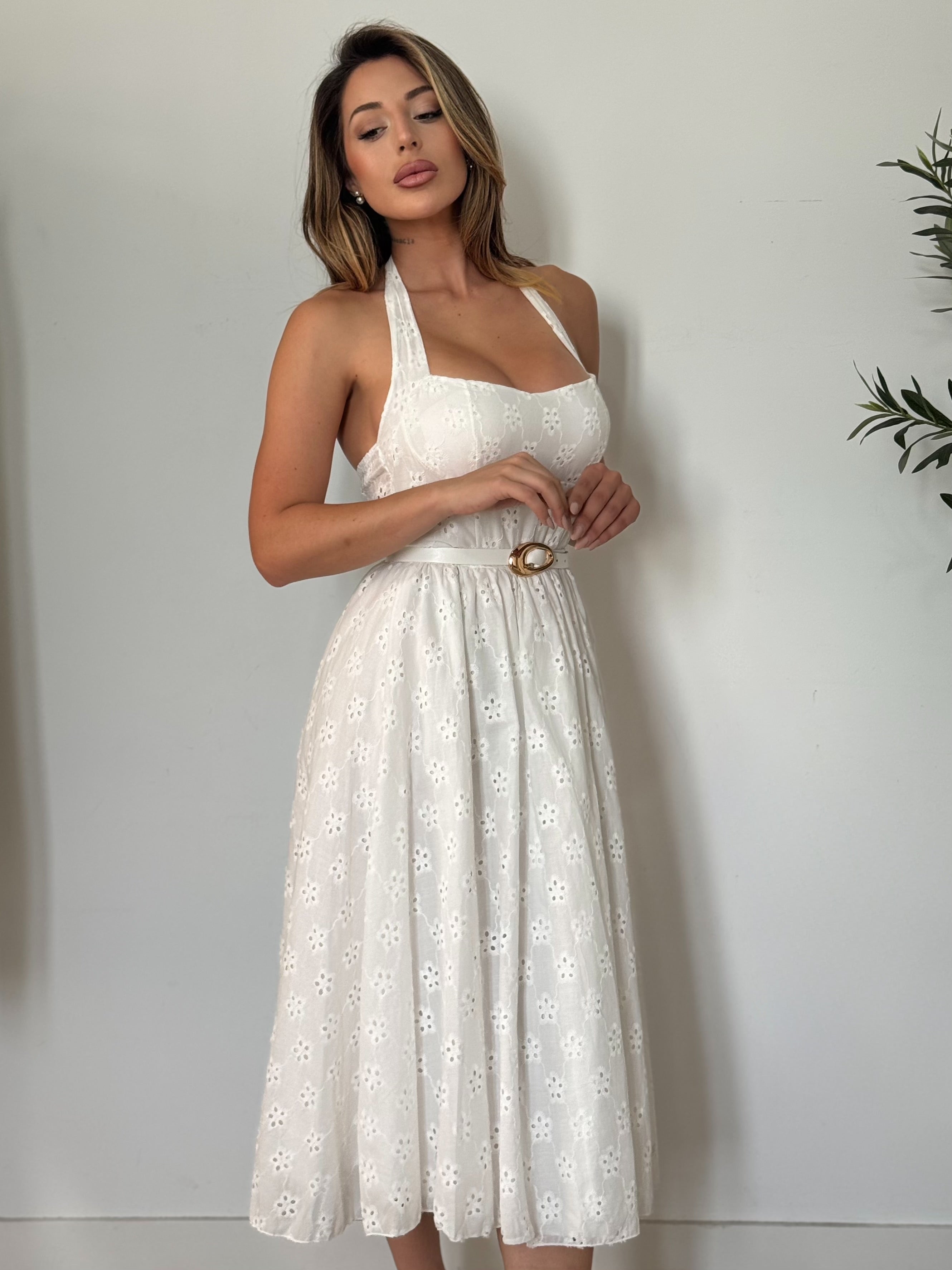 Vestido midi Capri